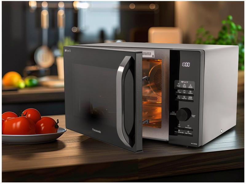 Micro-Ondas Panasonic 30 Litros 4 em 1 Função Airfryer Preto